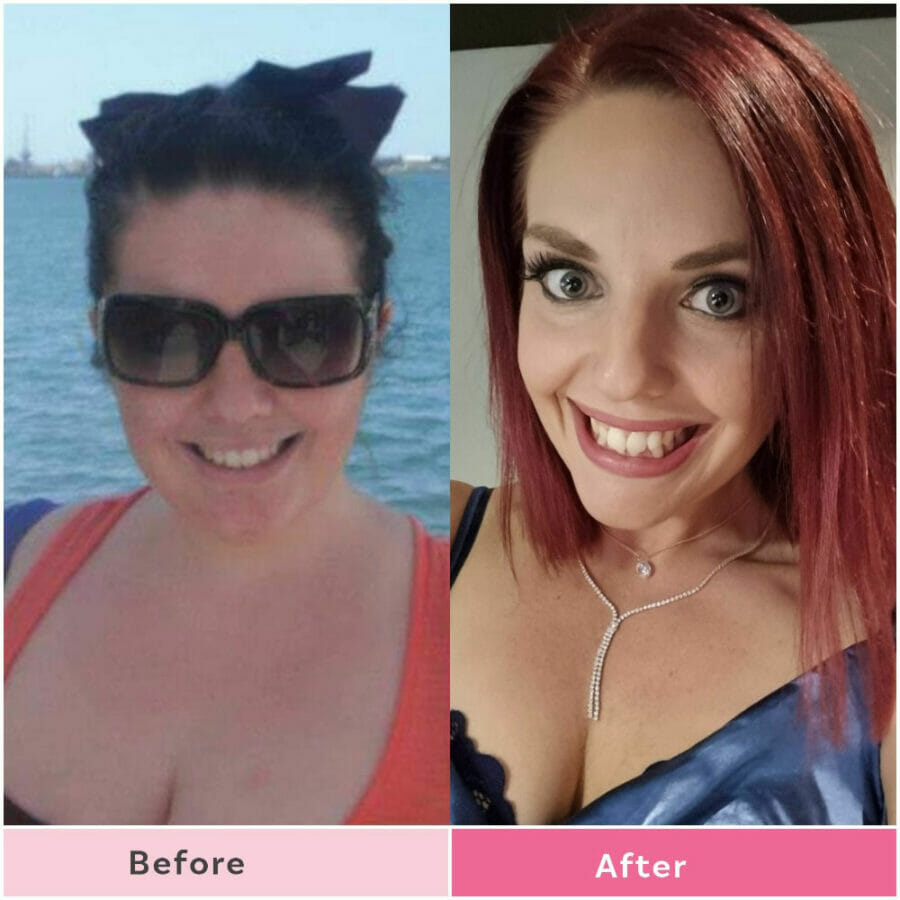Mum loses 43kg to become a better female role model to her kids