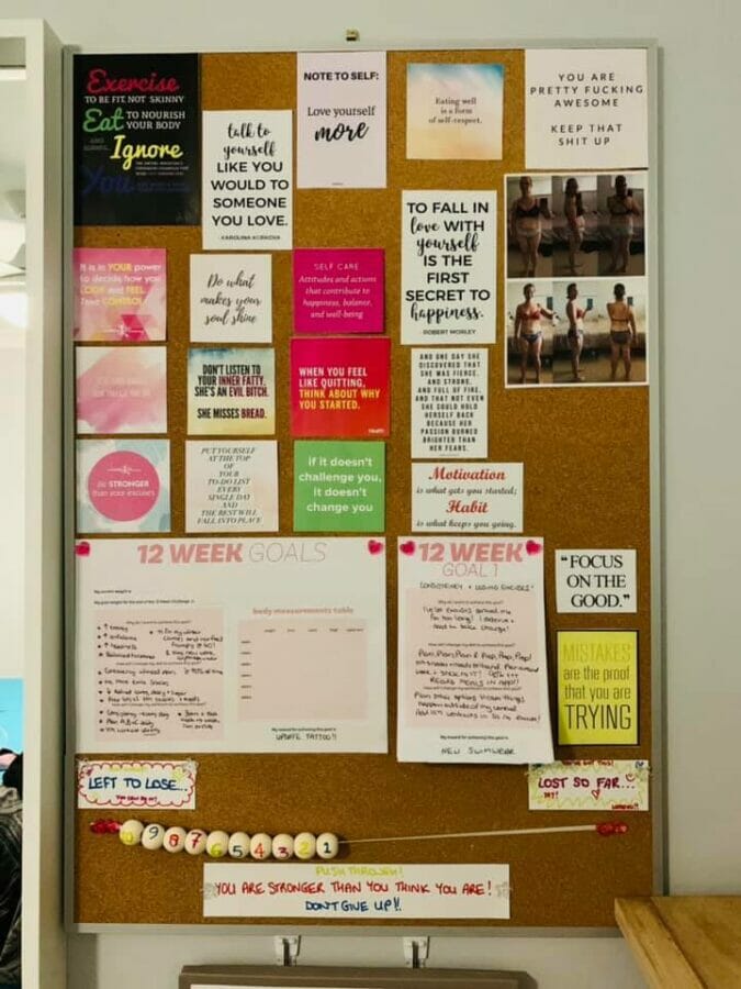 Mums share their amazing motivational board ideas