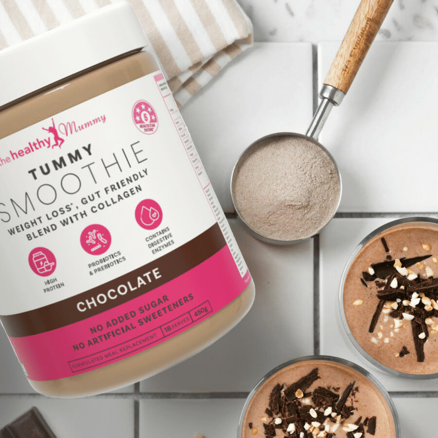 Tummy Chocolate Smoothie Lifestyle 2