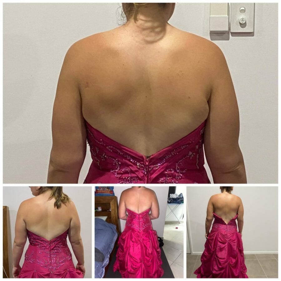 Mum loses over 10kg in 12 weeks and is able to fit back into her dress!