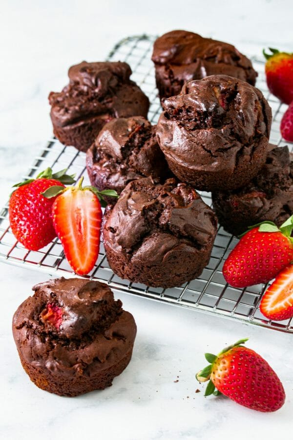 Choc Berry Brownie Bites