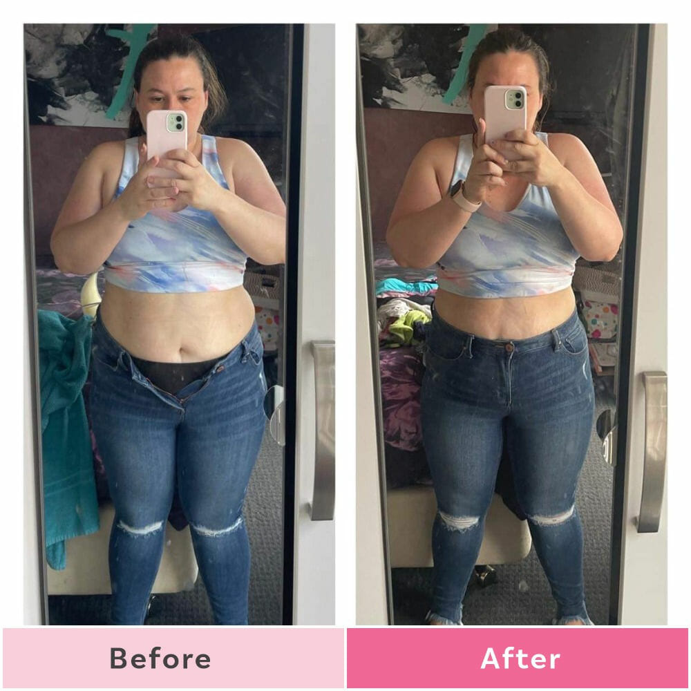 Nicole has lost 4.5kg in JUST one month - she can now fit into her fave jeans