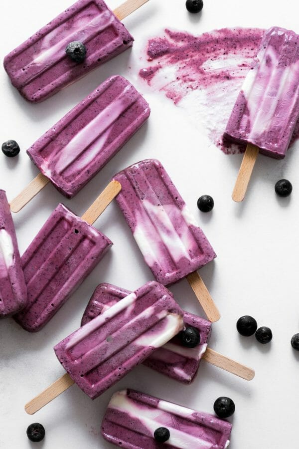 Homemade Berry Popsicles - just 65 cals each!