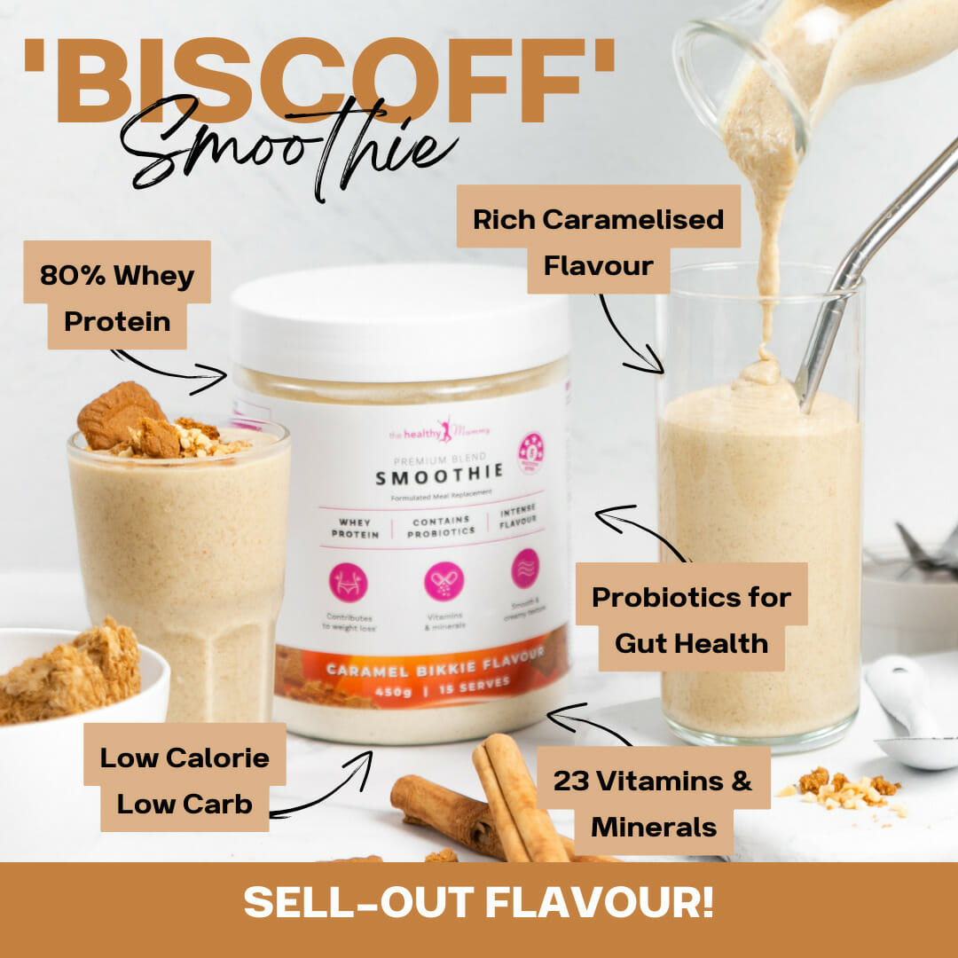 Our Caramel Bikkie Smoothie Flavour tastes identical to Biscoff and Mums LOVE IT! Our Caramel Bikkie Smoothie Flavour tastes identical to Biscoff and Mums LOVE IT!