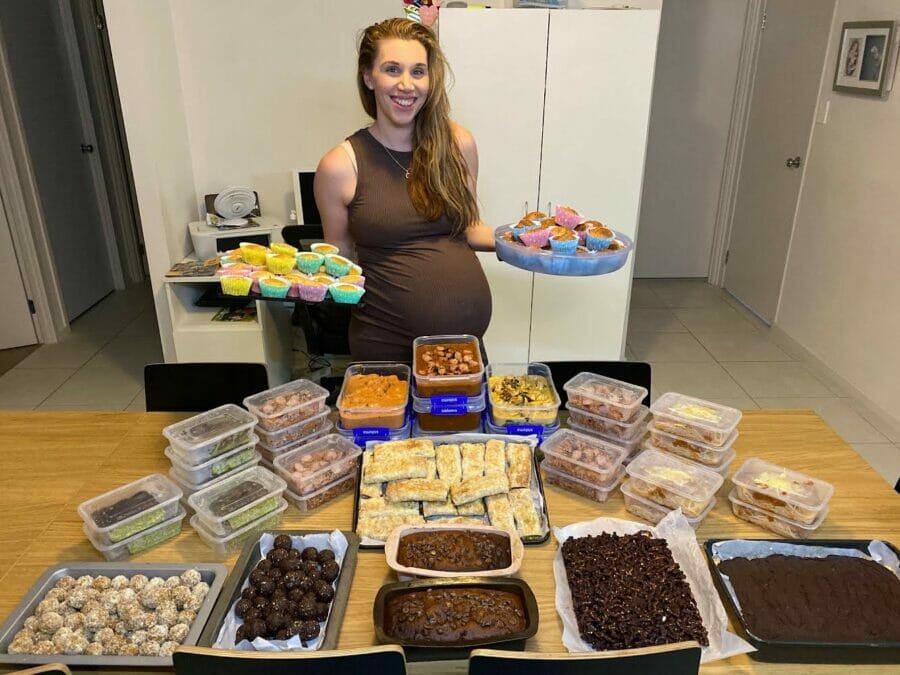 Prepping for baby number 6 means a pre-baby meal prep for this