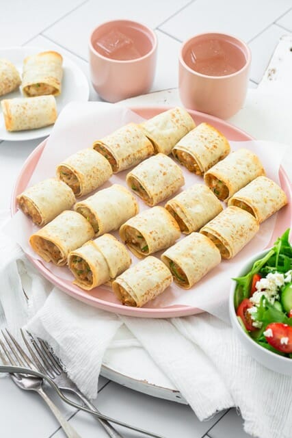 Use Mountain Bread to make these Chicken Sausage Rolls