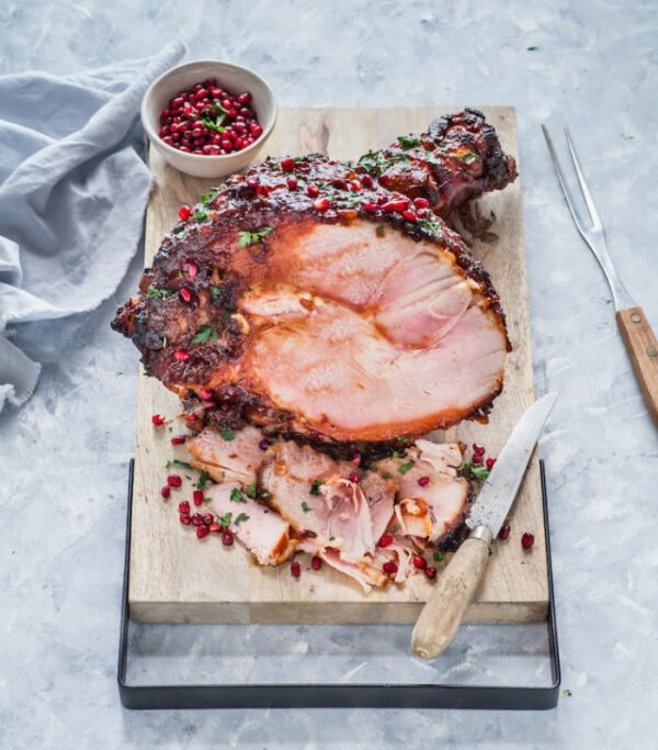 Sticky Ginger & Pineapple Baked Ham