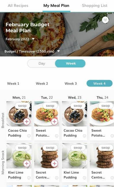 App meal plan