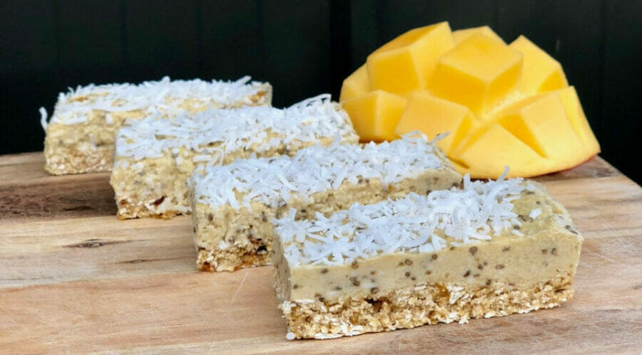 No Bake Mango And Coconut Super Slice