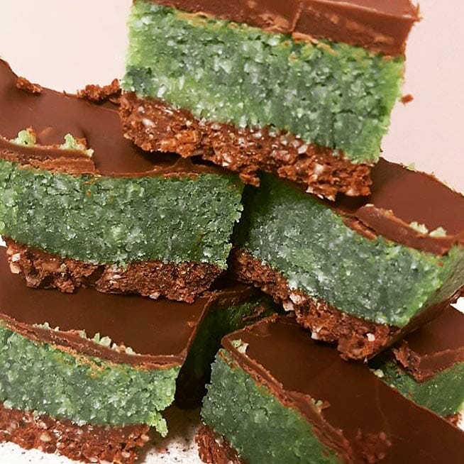 raw mint slice