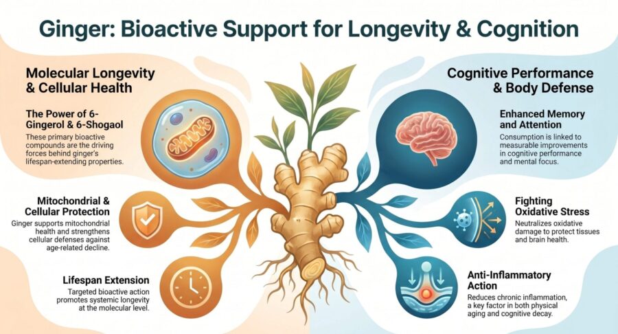 Anti-Aging & Longevity Benefits of Ginger